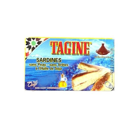 Tagine - Sardines à l'Huile de Soja, Khepri store Épicerie fine en ligne, Produits Orientaux Alimentaires, Produit orientaux en ligne, épicerie orientale pas chèr, spécialités orientales, produits alimentaires orientaux, épices orientales, pâtisseries orientales, produits orientaux en gros, produits orientaux alimentaire, produits orientaux paris, produits orientaux en ligne,